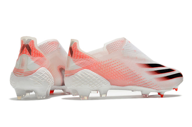 Campo X Ghosted FG White and Red Football Boots