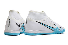 Air Zoom Superfly 9 TF Futsal Boot - White/Blue - High Top