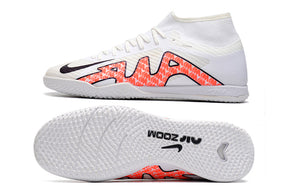 Air Zoom Superfly 9 TF Futsal Boot - White/Orange - High Top