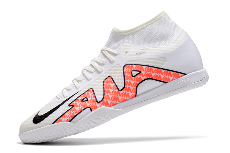 Air Zoom Superfly 9 TF Futsal Boot - White/Orange - High Top