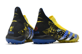 Chuteira Society Predator Freak + FG Xmen/Black/Yellow/Blue - Cano Alto