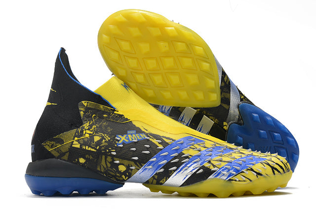 Chuteira Society Predator Freak + FG Xmen/Black/Yellow/Blue - Cano Alto